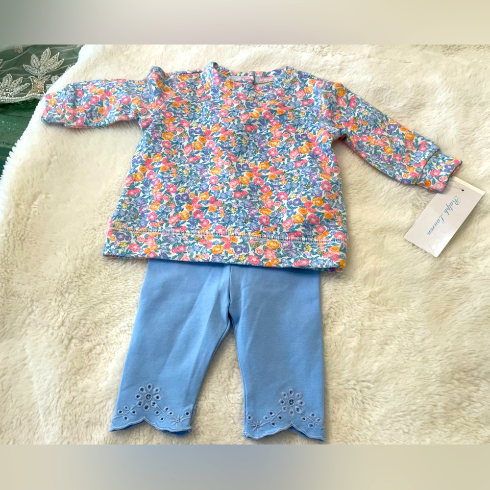 Ralph Lauren baby girl leggings outfit.